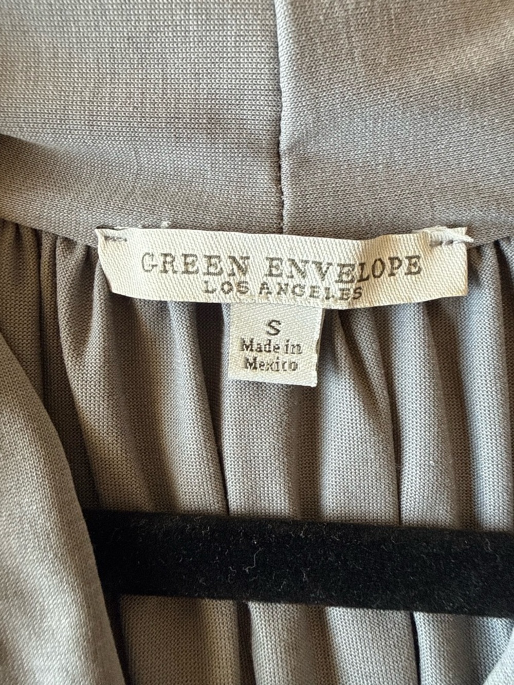 Green Envelope LA Gray Sleeveless Draped Top Size S - Picture 4 of 5